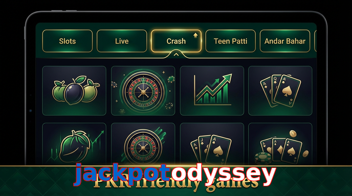 Game list for Jackpotodyssey games section